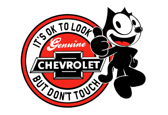 Circle Cat Don't Touch Decal