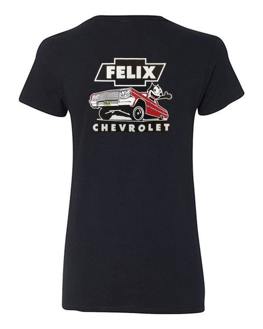 '64 Low Rider Women Red Metal Flake V Neck
